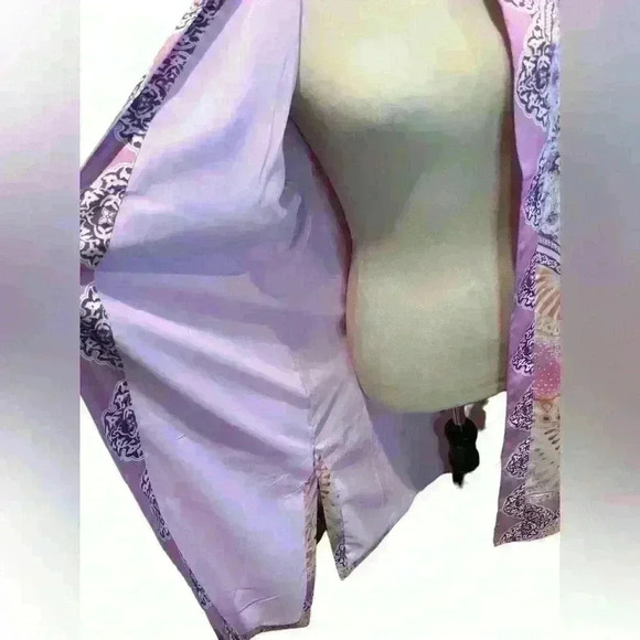 Chico’s Coastal Tile Duster Multicolored Lined Size 1 (8-10) - Picture 10 of 12